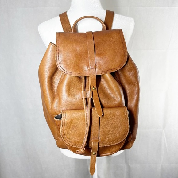 Madewell Bags Madewell Backpack Leather Brown The Transport